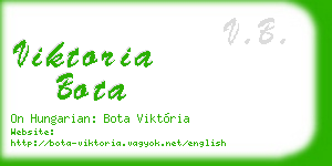 viktoria bota business card