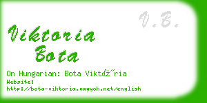 viktoria bota business card